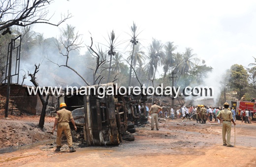 Gas Tanker accident, Uppinangady